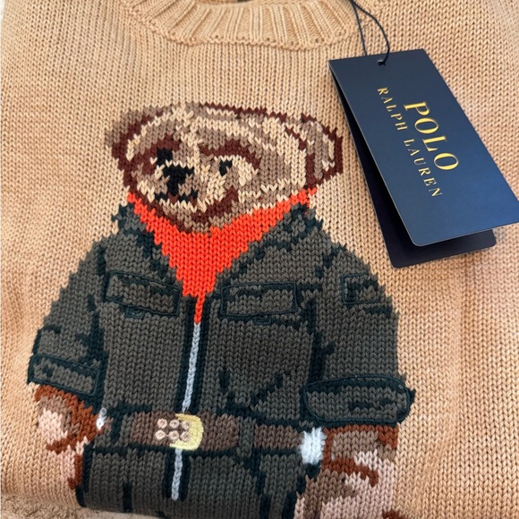 Ralph Lauren Tan and Cream Knit Cardigan - Picture 3 of 7